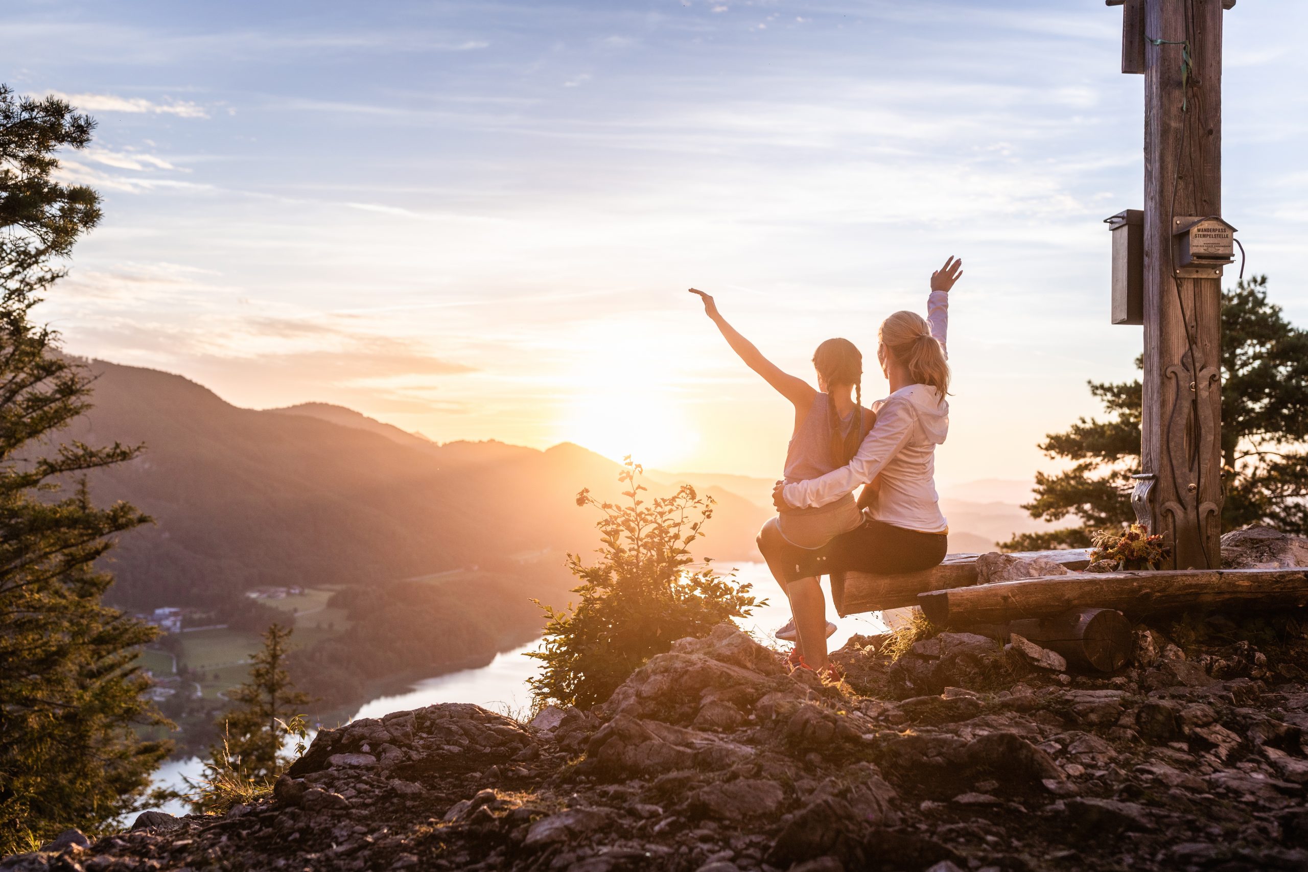 Sommerurlaub mit der Familie in den Bergen