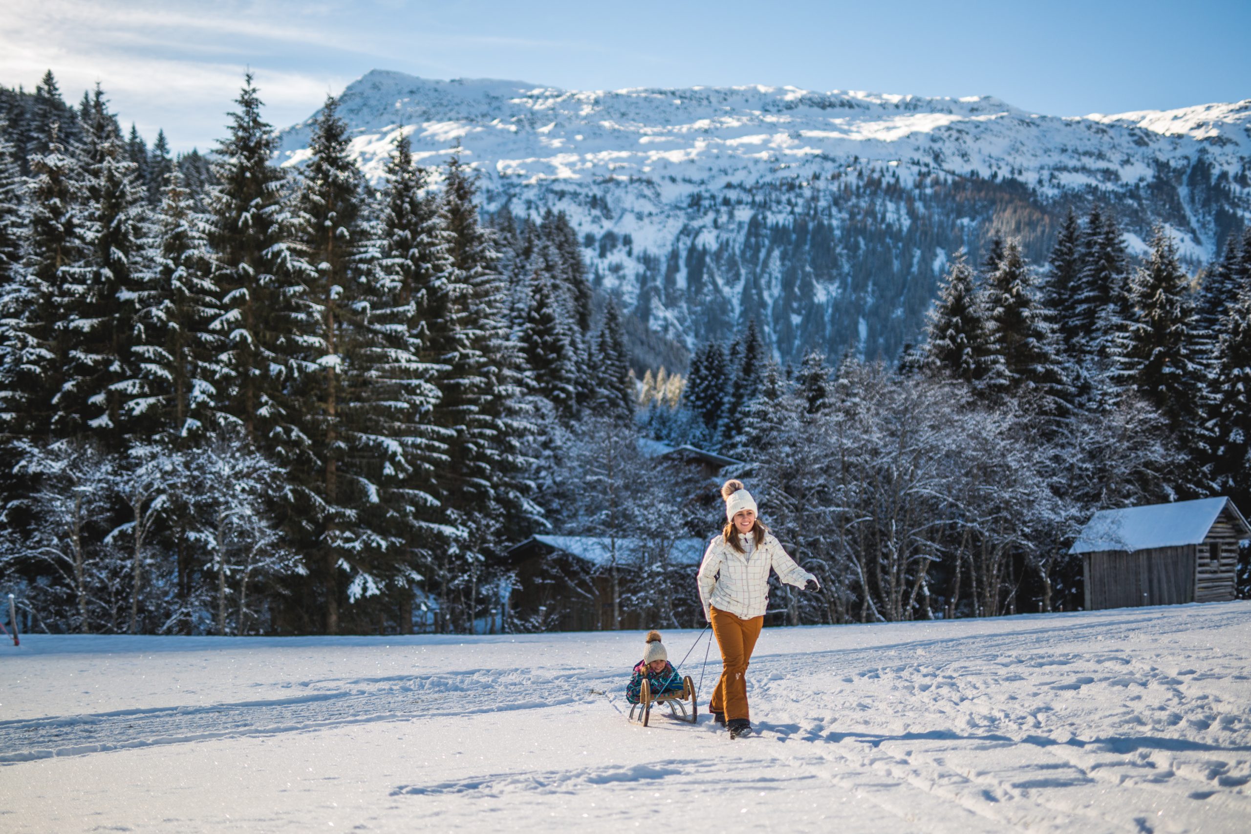 Rodeln im Winterurlaub