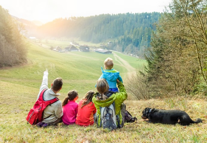 Wanderausflug mit der Familie