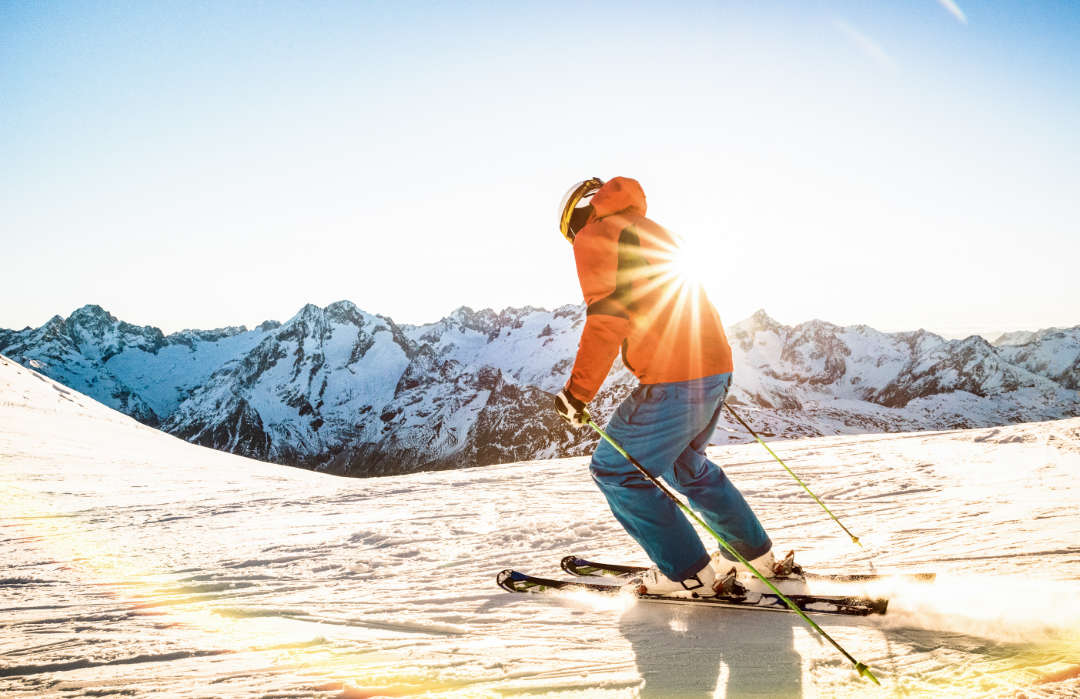Skifahren-in-den-Alpen